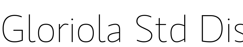 Gloriola Std Display Thin cкачати шрифт безкоштовно